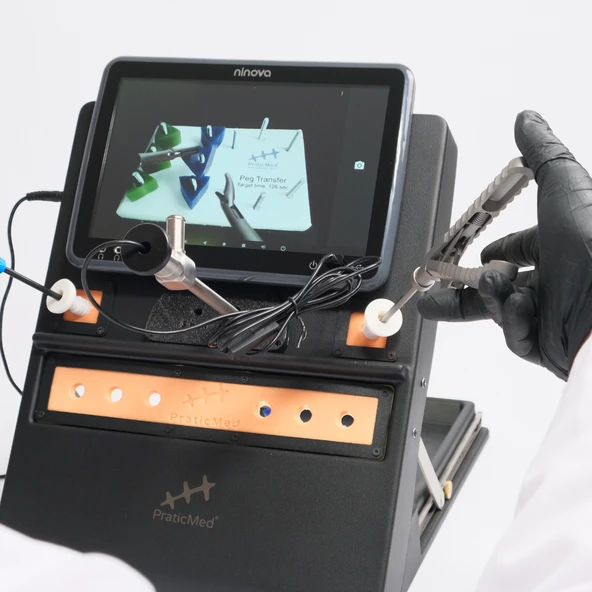 Laparoskopi Eğitim Seti - Monitörlü Mobil Set - PraticMed - 2
