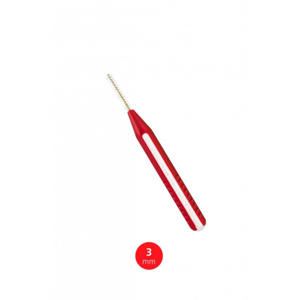 Lactona Diş Arası 3,0 Mm Kırmızı Arayüz Fırçası - 3