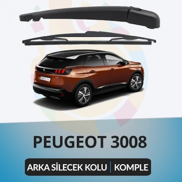 Peugeot 3008  Arka Silecek Kolu Ve Süpürgesi 2009-2016