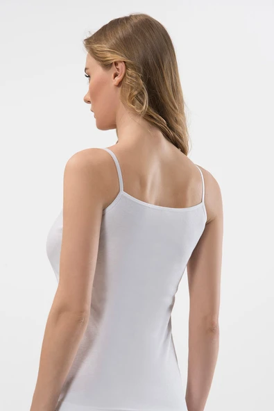 Türen Kadın İp Askılı Kaşkorse 2’li Pamuklu Atlet 214/Beyaz - 3