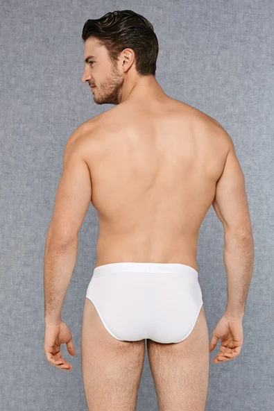 Doreanse Erkek Renkli Pamuklu Bel Bandı 3'lü Slip Külot 1327 - Resim 4