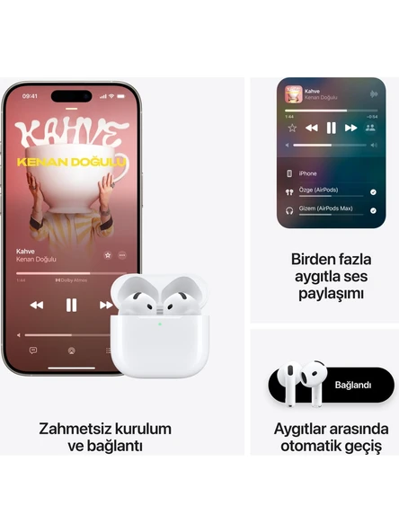 Apple AirPods 4.Nesil Anc Bluetooth Kulak İçi Kulaklık Beyaz - 4