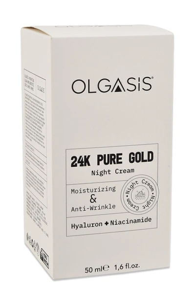 24K Ayar Saf Altın Nemlendirici Gece Kremi 50 Ml - Saf Altın Parçacıklı Kırışıklık Önleyici Bakım - 3