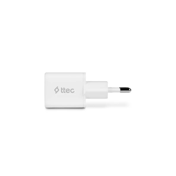 Ttec Smart Charger Pro PD 20W Şarj Aleti (Type-C Şarj Adaptörü ) Beyaz-2SCP01B - Resim 2