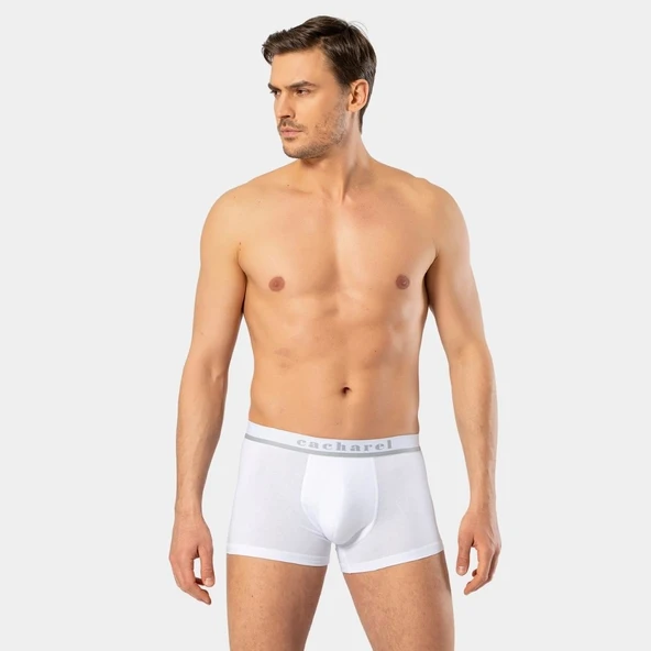 Cacharel Erkek Likralı Boxer 1317/Beyaz