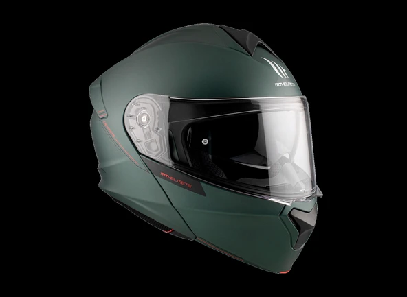 KASK MT GENESİS SV A2 ÇENE AÇILIR MAT YEŞİL - 4
