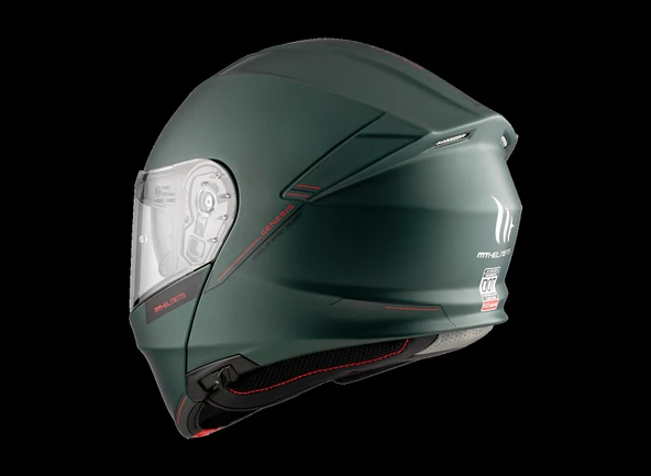 KASK MT GENESİS SV A2 ÇENE AÇILIR MAT YEŞİL - 5