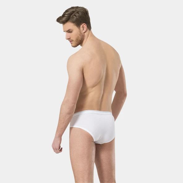 Türen Erkek Likralı Slip 166/Beyaz - 4