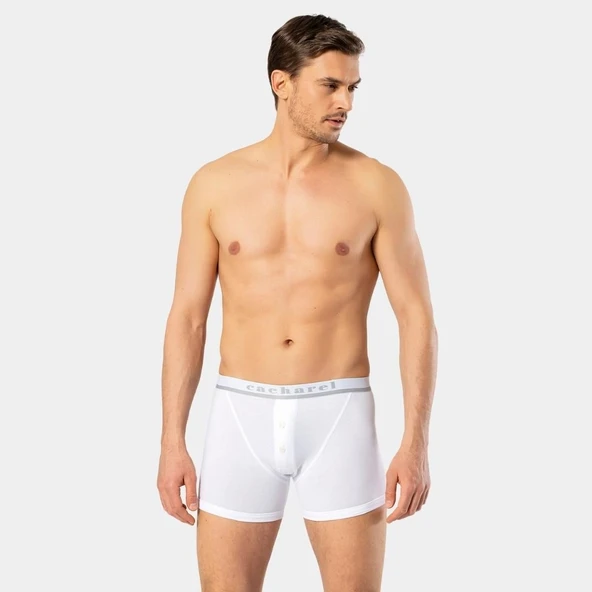 Cacharel Erkek Düğmeli Boxer 1313/Beyaz