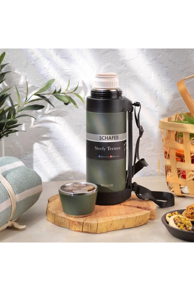 Schafer Steely Termos 1.5 L-yeşil - 2