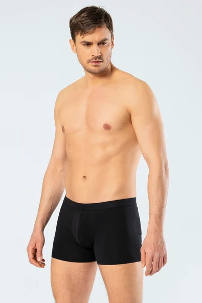 Cacharel Erkek Likralı Boxer 1335/Siyah