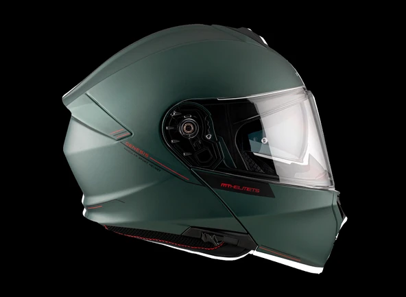 KASK MT GENESİS SV A2 ÇENE AÇILIR MAT YEŞİL - 7