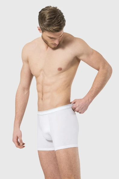 Türen Erkek Likralı Boxer 174/Beyaz