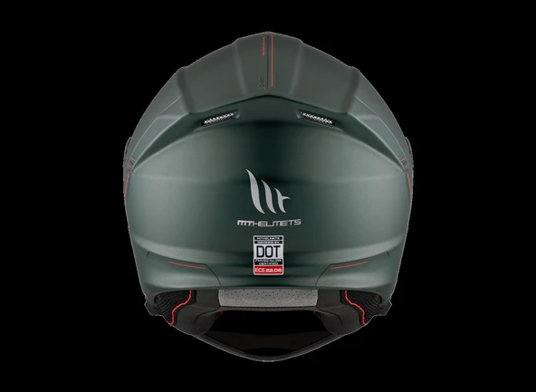 KASK MT GENESİS SV A2 ÇENE AÇILIR MAT YEŞİL - 3