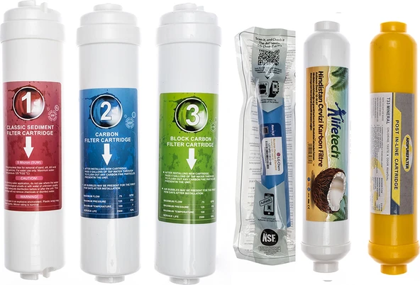 Sulook Kapalı Kasa Su Arıtma Cihazlarına Uyumlu 6'lı Filtre Seti Lg Membranlı ürün görseli 1