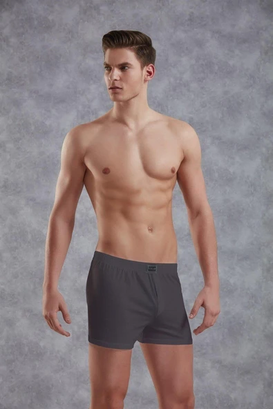 Doreanse Füme Erkek Pamuk Düğmeli Normal Paça Boxer 1511
