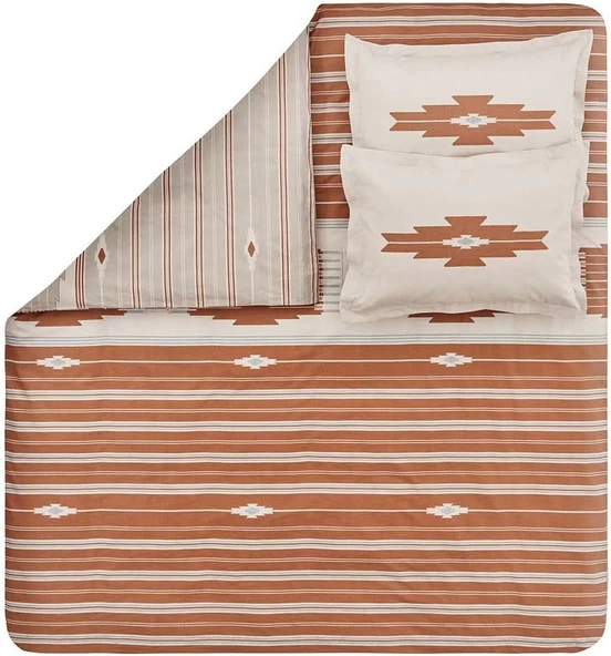 Yataş Bedding Nomi Ranfoce Tek Kişilik Nevresim Seti - Kiremit - 2