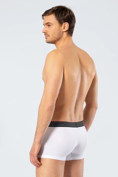 Cacharel Erkek 2'li Boxer (Düz) 1318/BEYAZ - 8