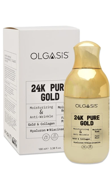 24K Ayar Saf Altın Nemlendirici Yüz Spreyi 100 Ml - Kırışıklık Karşıtı ve Sıkılaştırıcı Nem Bombası - 4