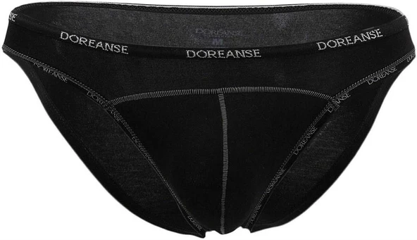 Doreanse Siyah Elegant Erkek Slip Külot 1215