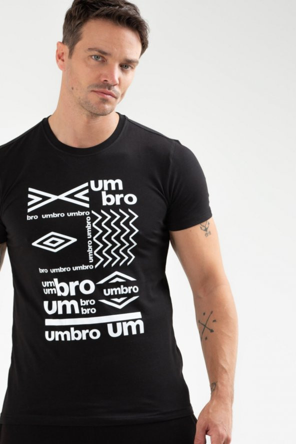 UMBRO BİFF / ERKEK T-SHİRT / TF-0133 / BLACK