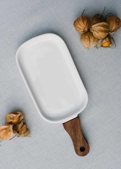 The Mia Woody Porselen Servis 29x12 cm - Resim 2