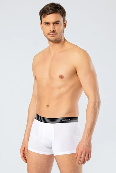 Cacharel Erkek 2'li Boxer (Düz) 1318/BEYAZ - 3