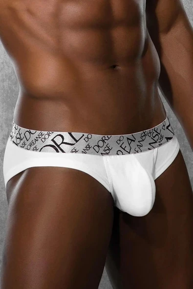 Doreanse Beyaz Erkek Modal Torbalı Mini Paça Boxer 1788