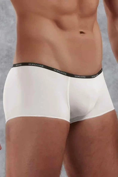Doreanse Erkek Polyamid Mini Paça Boxer 1590 Beyaz