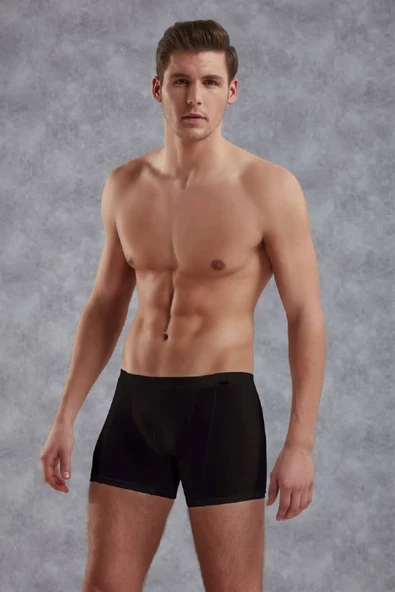 Doreanse Erkek Siyah Micro Modal Torbalı Normal Paça Boxer 1510