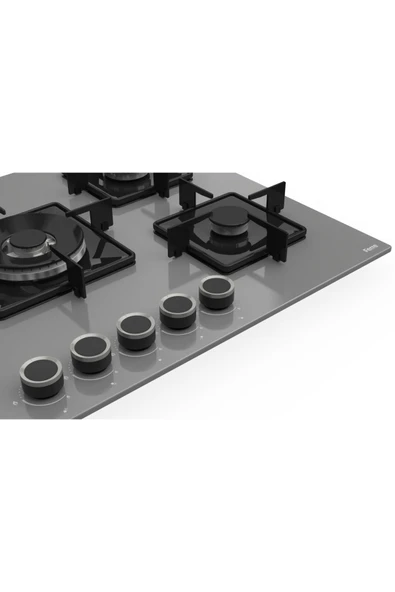 Ferre SS Serisi Gri 5 Gözlü Ankastre Set ( QBL62CPR-SS038-D079 ) - Resim 5