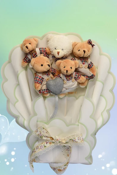 Premium Giysili Yumoş Peluş Ayıcık Buketi, Sevgiliye, Doğum Gününe Hediye - 5