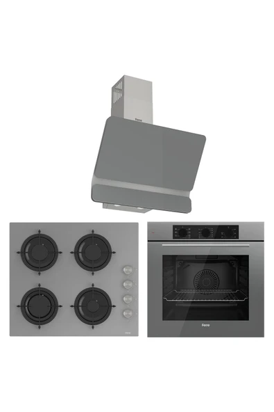 Ferre Soft Line Plus Gri Ankastre Set ürün görseli