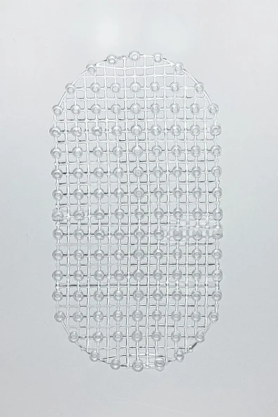 Banyo Paspası Şeffaf Silikon Kaymaz Vakumlu Duş Paspası - Resim 2