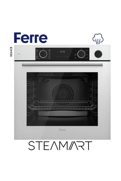 Ferre Steamart Ss Serisi Beyaz Set (ss036 Xe64cb D087 ) -75'lik Seri - Kare Emaye Izgara - Resim 4