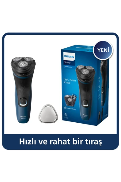 Philips 1000 Serisi  Tıraş Makinesi-Sıfır Tıraş,Su Geçirmez,Esnek Başlık S1134/00