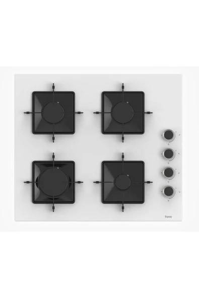 Ferre SS206 KARE EMAYE IZG. BEYAZ CAM OCAK ürün görseli
