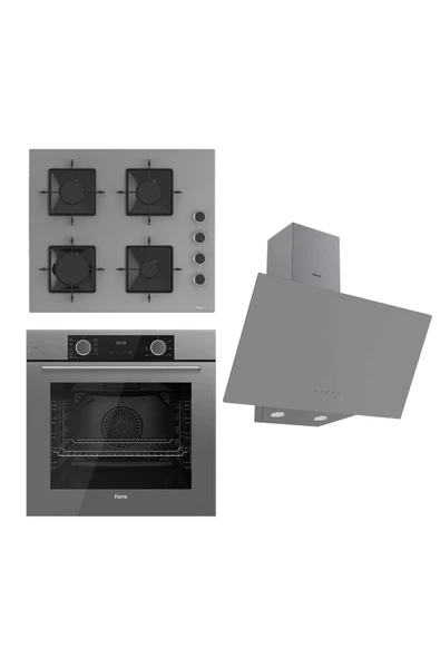 Ferre Fryart Ss Serisi Gri Set (ss208 Xe63cpr D079 ) - Kare Emaye Izgara ürün görseli