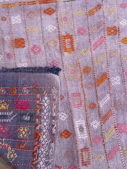 102x140 cm Türk Vintage Halı, El Dokuma Pıtrak Desenli Yün Anadolu Kilim, Ev Dekorasyonu çin Doğal Halı, Boho Stil Kilim - 8