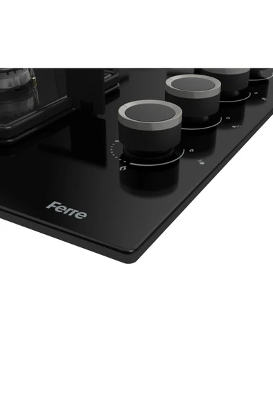 Ferre Elegant Line Siyah Ankastre Set - Resim 6