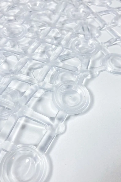 Banyo Paspası Şeffaf Silikon Kaymaz Vakumlu Duş Paspası - Resim 4