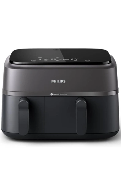 Philips Versuni Çift Hazneli  3000 Serisi Çift Hazneli Airfryer, 3L + 6L, NA350/00 , LED EKRAN