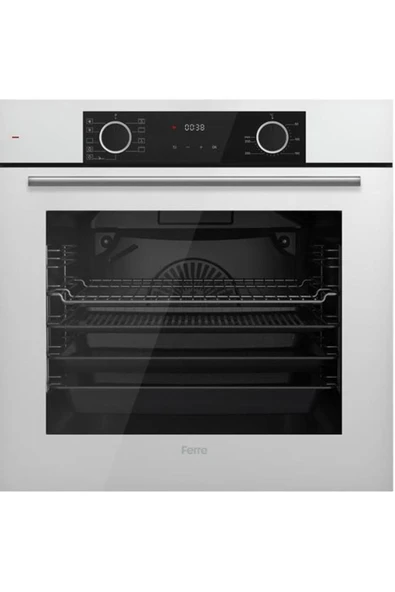 Ferre Beyaz Set ( D101 Beyaz Davlumbaz -ed076 Beyaz Ocak- Xe63cb Fryart Beyaz Fırın ) - Resim 4