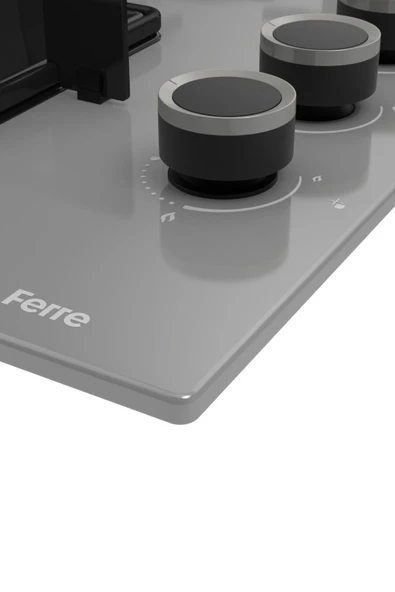 Ferre Elegant Line Gri Ankastre Set ( QBL62CPR-SS208-D065 ) - Resim 5