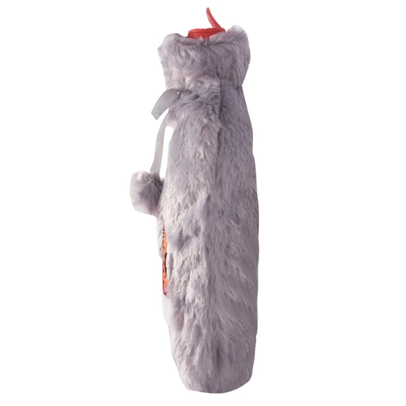 Biggdesign Cats Gri Peluş Sıcak Su Torbası, Yumuşak Kılıf, 2 L, Kedili Tasarım, 20x35, Su Sızdırmaz - 3