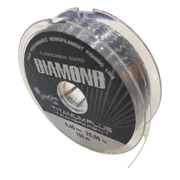 Bauer Diamond Titanium Plus 0.45 mm 100 mt Makara Misina - Renk: Füme 25 kg - Resim 2