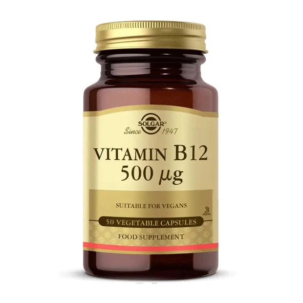 Solgar Vitamin B12 500 mcg 50 Kapsül