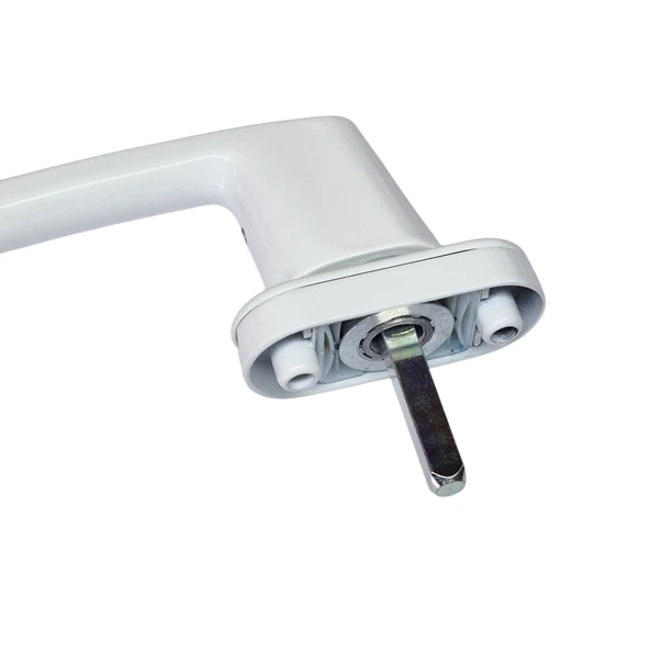 Anahtarlı Kilitli İspanyolet Pvc Pencere Kapı Kolu Çocuk Güvenlikli Pimapen Plastik Kulp Beyaz 1Adet - 3