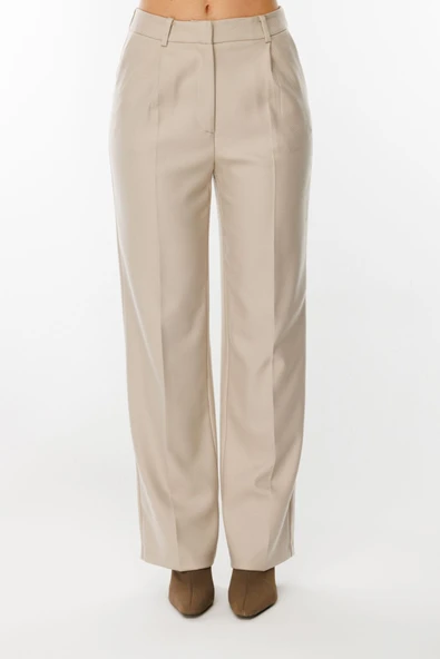 Ekol Minimalist Yüksek Bel Kadın Pantolon - Günlük & Ofis Şıklığı - Resim 6