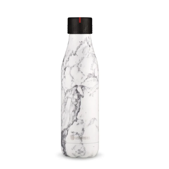 Les Artistes Paris Isı Yalıtımlı Çelik Termos 500ml Marble Black & White  Çok Renkli 500 ML - 9